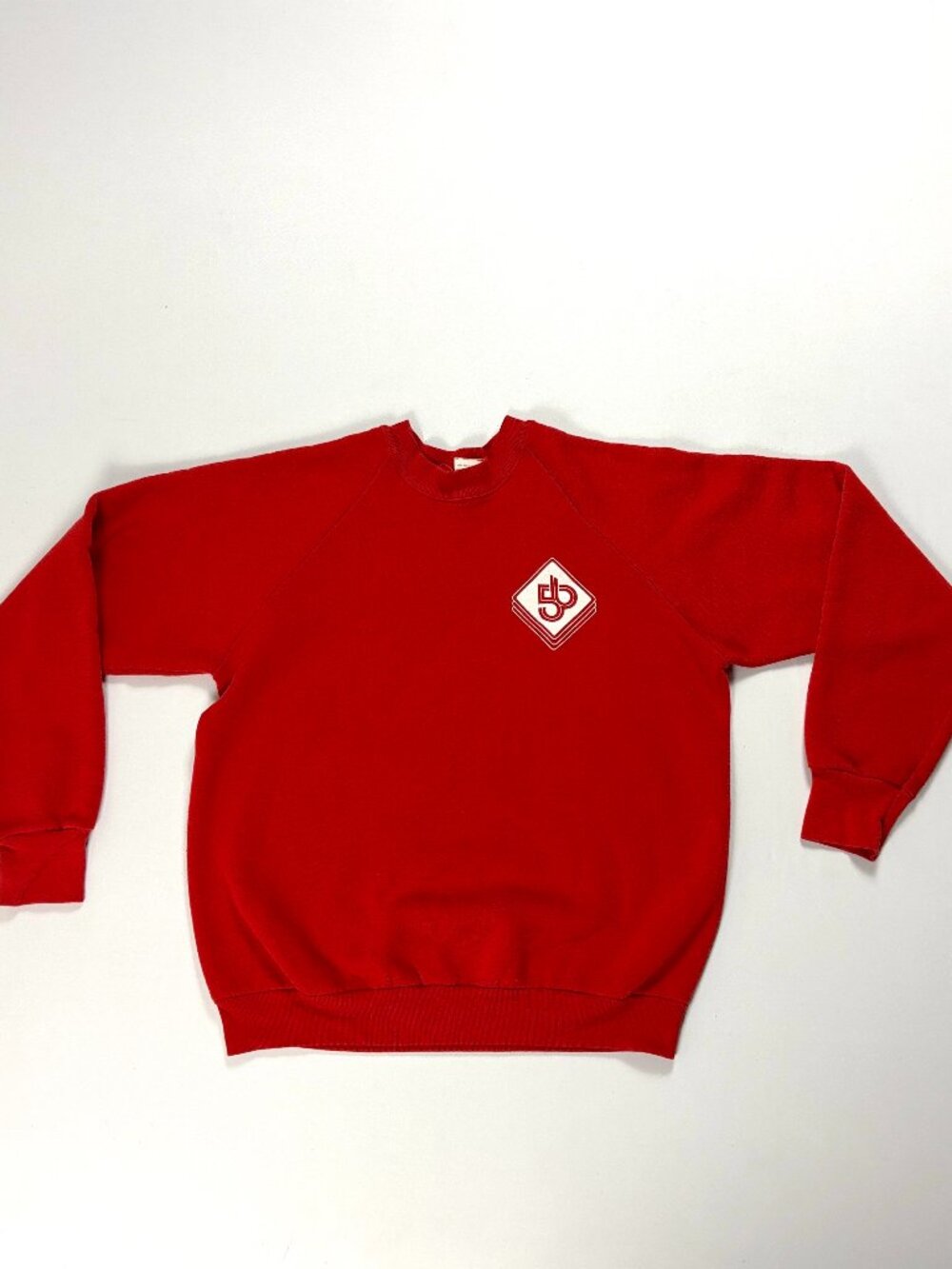 Vintage PBS 56 Detroit Fruit Of The Loom Promo Sweatshirt Red Sz M/L Made In USA